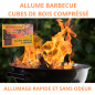 Diablotin Allume Barbecue Camino in legno compresso - Scatola da 24 accenditori