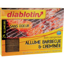 Diablotin Allume Barbecue Camino in legno compresso - Scatola da 24 accenditori