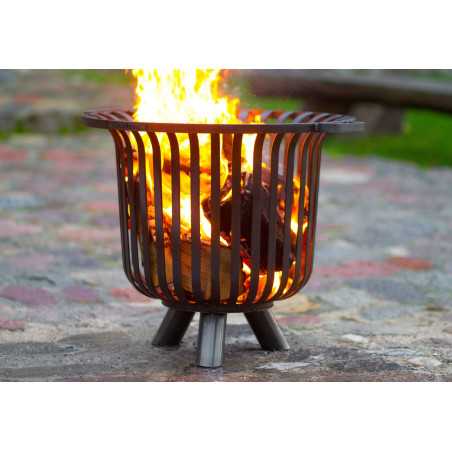 Cookking Braséro VERONA 60cm Acier - Panier à Feu Extérieur