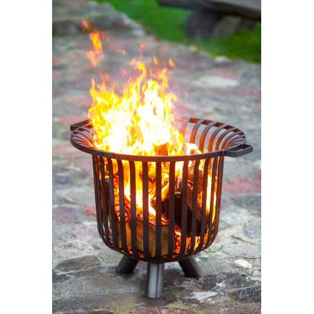Cookking Braséro VERONA 60cm Acier - Panier à Feu Extérieur
