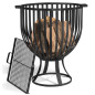 Braséro d'extérieur Panier à feu «KATAR» de Cookking - Acier de haute qualité - Fabriqué en Europe Braséro d'extérieur Panier à feu «KATAR» de Cookking - Acier de haute qualité - Fabriqué en Europe
