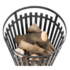 Braséro "FLAME" : Panier à feu d'extérieur en acier, conçu pour éclairer et réchauffer votre jardin