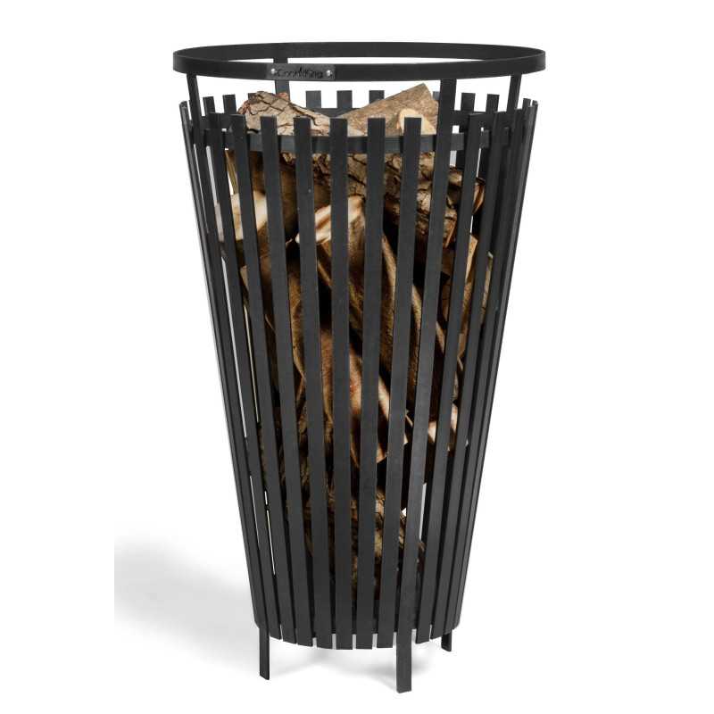 Braséro "FLAME" : Panier à feu d'extérieur en acier, conçu pour éclairer et réchauffer votre jardin