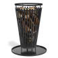 Brazier "FLAME": Steel outdoor fire basket, designed to light and warm your garden Brazier "FLAME": Steel outdoor fire basket, designed to light and warm your garden