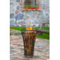 Brazier "FLAME": Steel outdoor fire basket, designed to light and warm your garden Brazier "FLAME": Steel outdoor fire basket, designed to light and warm your garden