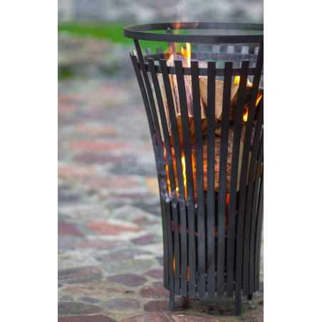 Cookking Braséro FLAME Panier Feu Acier 45cm Jardin Terrasse