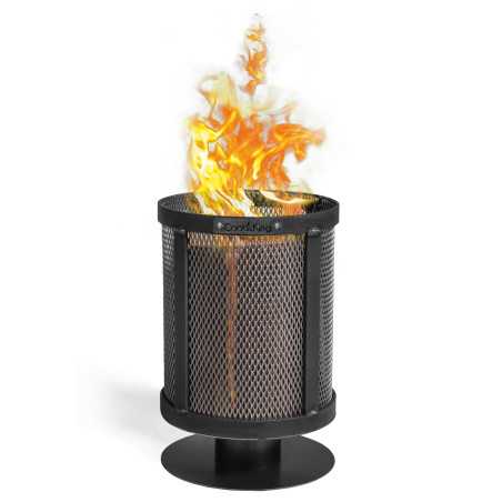 Support pour Flambeau Suédois "DAKAR" - Braséro Mobile en Acier de Haute Qualité, Fabriqué en Europe