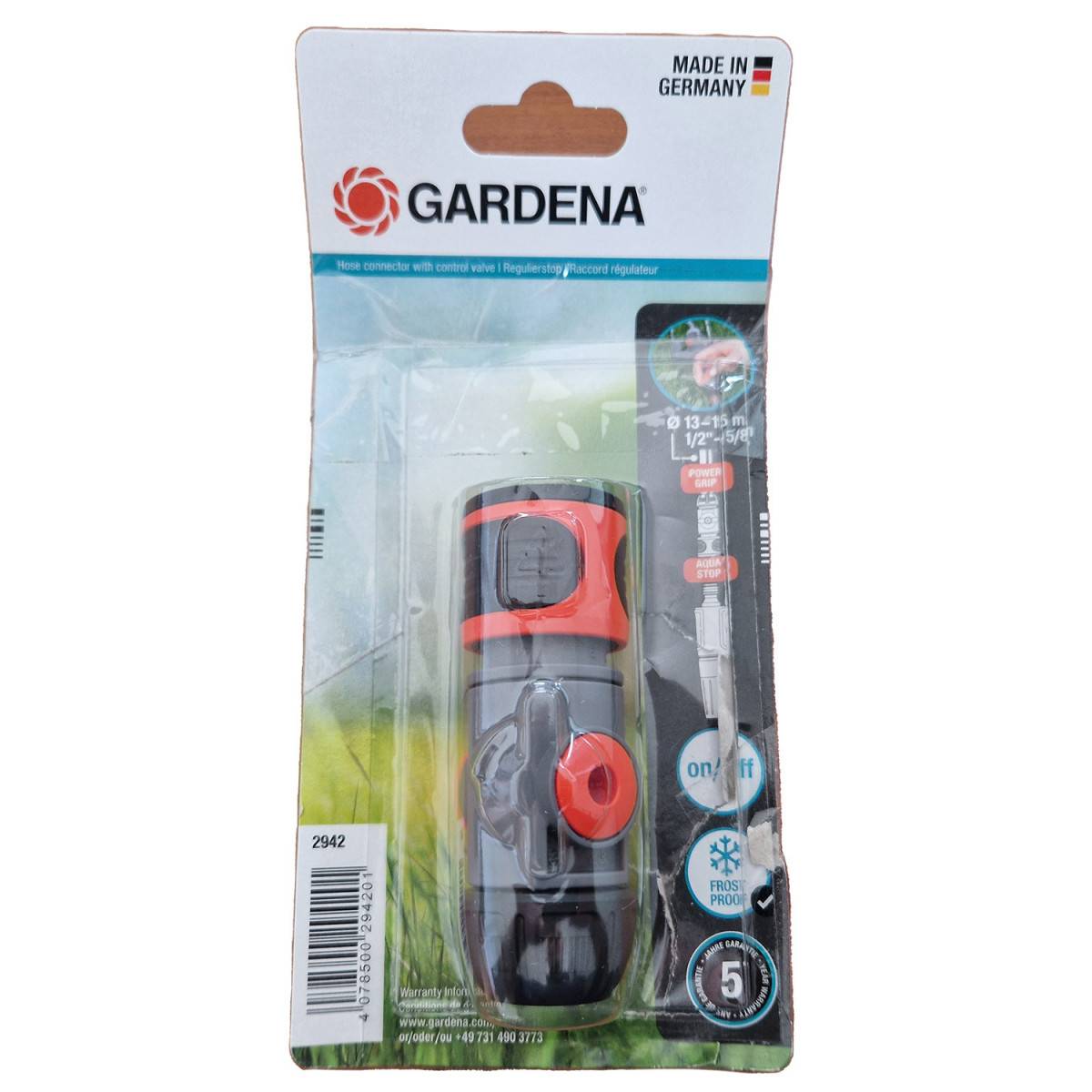 Raccord régulateur 13 mm (1/2) et 15 mm (5/8) - GARDENA