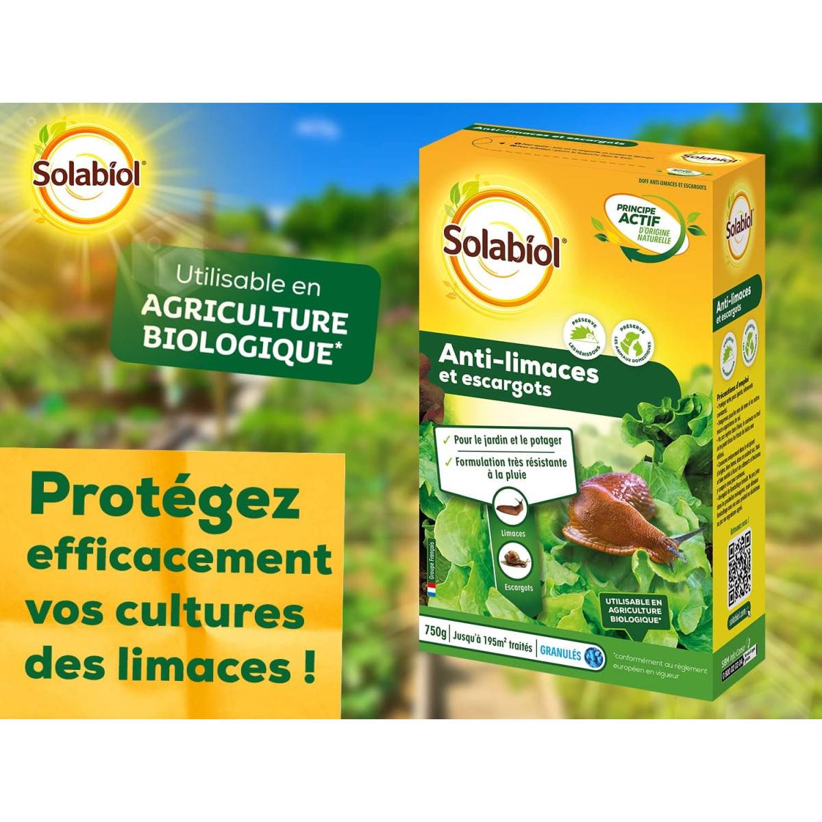AntiSchnecken Solabiol PelletKöder Biologischer Schutz, Garten