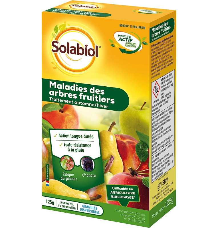Solabiol Maladies des Arbres Fruitiers 125 G, protection bio pour arbres fruitiers