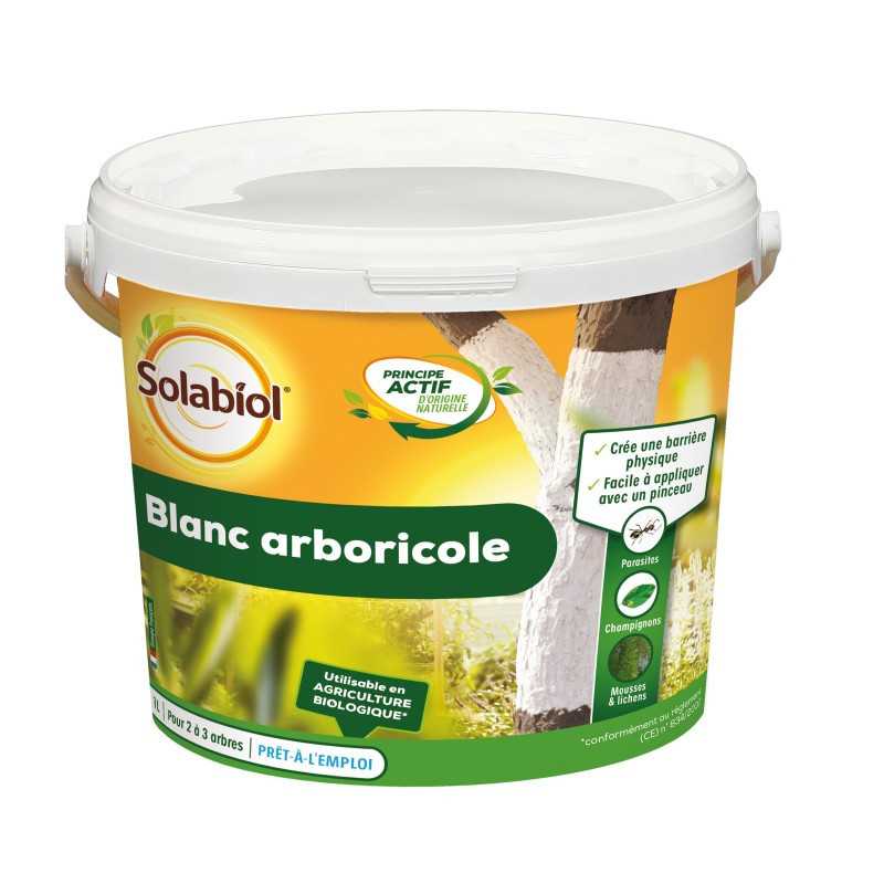 Solabiol SOBLANC3 Tree Trunk Whitewash 3 L - Natural Protection for Trunks Solabiol SOBLANC3 Tree Trunk Whitewash 3 L - Natural Protection for Trunks