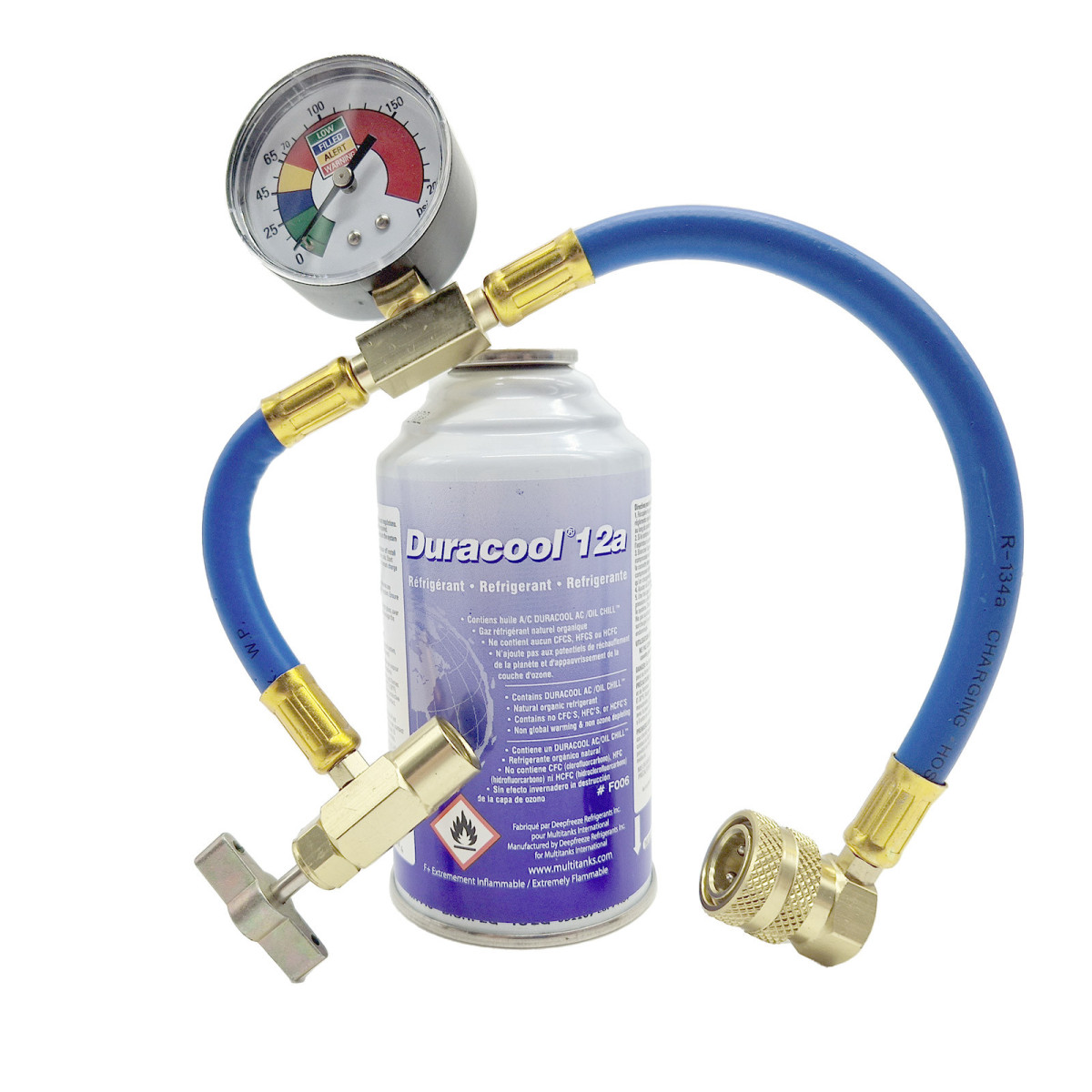 Pack Duracool 12a + Flexible de recarga R134a - DC0051 | Multitanks