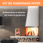 Kit 3 bûches de ramonage Hiver et 24 cubes allume feux