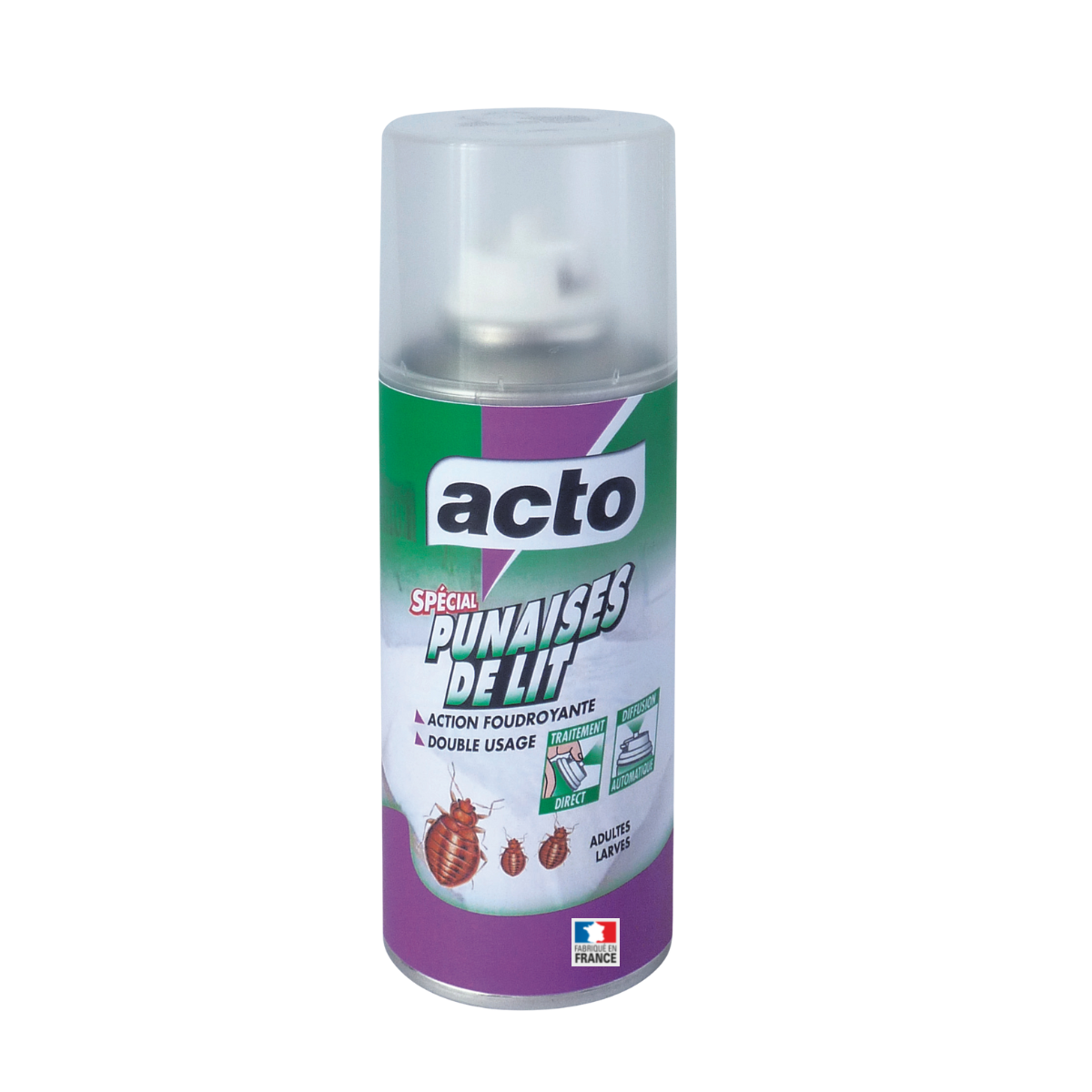 ACTO PUNAISES DE LIT Aérosol auto-diffusant 125ml anti-nuisibles