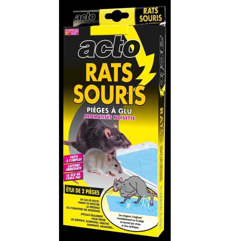 Piège à Glu ACTO RATS-SOURIS - Capture Immédiate des Rongeurs et