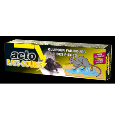 Pièges à Glu ACTO Anti-rongeurs pour Rats & Souris - Support Bois Aromatisé  Noisette - Contrôle des nuisibles