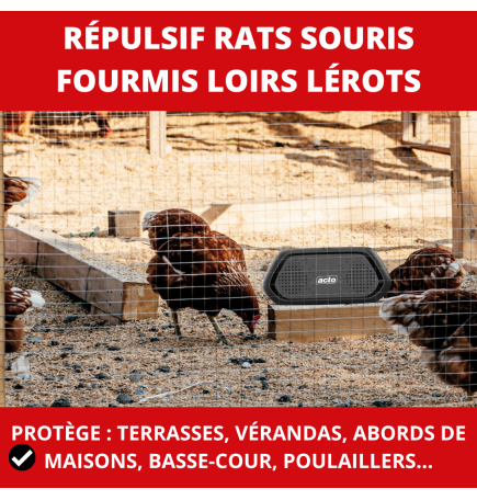 Répulsif ultrasons rats et souris Retro