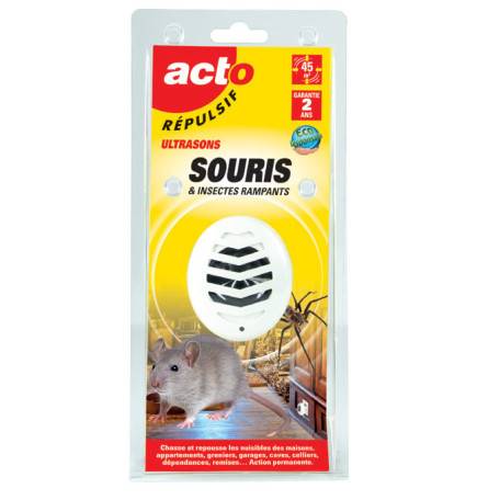 RETRO Répulsif Ultrasons Souris, Insectes rampants, Araignées