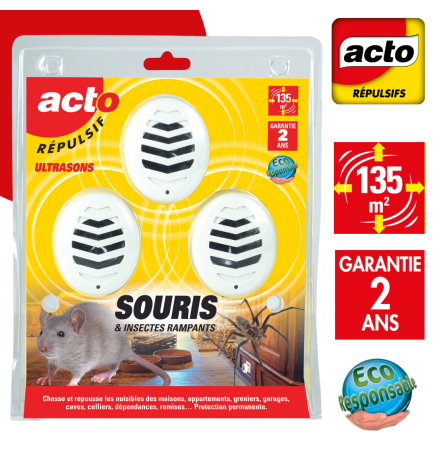 4Pcs Ultrason Souris Répulsif, Intérieur Répulsif Anti Moustique Appareil  Anti Rats/Rongeurs/Fourmis/Araignées/Insectes/punaises de lit