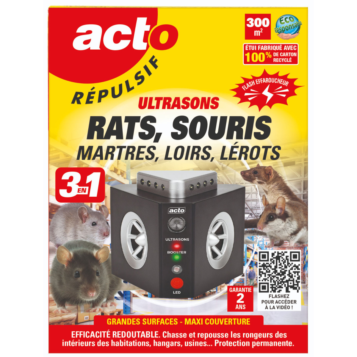 Acto RUS11 Ultrasonic Rodent Repeller 300 m² | Multitanks