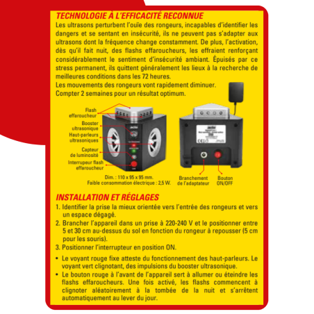 Acto RUS11 Ultraschall-Nagerabwehr 300 m² | Multitanks