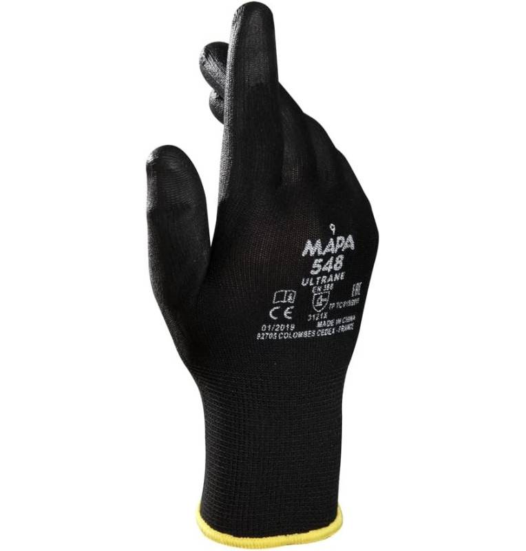 Gants MAPA Ultrane 548 en polyuréthane noir