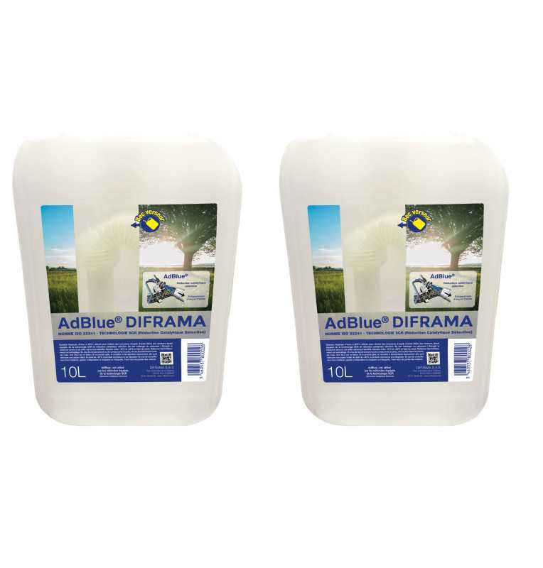 Solución de urea AdBlue al 32,5 % en bidón de 10 litros con boquilla para  vehículos SCR - Juego de 2 bidones