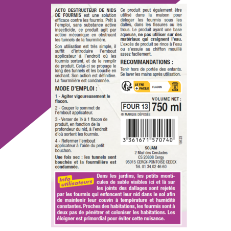 ACTO Ants Cement Effect - Effective and Eco-Friendly Ant Nest Destroyer