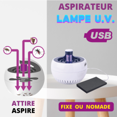 ACTO Aspirateur Moustiques LED U.V. - Protection Efficace et Écologique