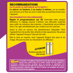 ACTO'matic Diffuseur Électronique - Protection Efficace contre Insectes Volants