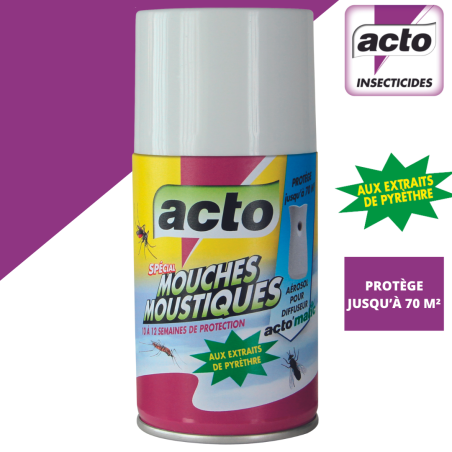 Acto Aerosol Recambio 250 ml - Eficacia y seguridad contra los insectos