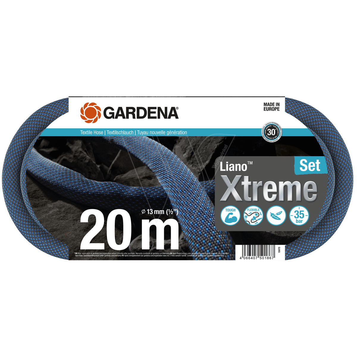 Liano™ Xtreme 20 m Schlauchset von GARDENA - Revolutionieren Sie Ihre Gartenarbeit
