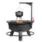 Garden Fire Pit with Multifunctional Grid 80cm "BANDITO" 70cm Grid