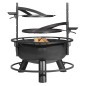 Braséro de jardin avec grille multifonctionnel 80cm «BANDITO» de la grille 70 cm