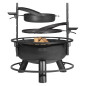 Braséro de jardin avec grille multifonctionnel 80cm «BANDITO» de la grille 70 cm