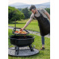 Braséro de jardin avec grille multifonctionnel 80cm «BANDITO» de la grille 70 cm