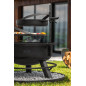 Braséro de jardin avec grille multifonctionnel 80cm «BANDITO» de la grille 70 cm
