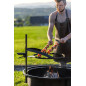 Gartenfeuerstelle mit multifunktionalem Gitter 80cm "BANDITO" 70cm Gitter