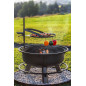Garden Fire Pit with Multifunctional Grid 80cm "BANDITO" 70cm Grid