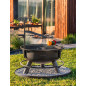 Garden Fire Pit with Multifunctional Grid 80cm "BANDITO" 70cm Grid