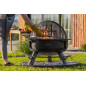 Gartenfeuerstelle mit multifunktionalem Gitter 80cm "BANDITO" 70cm Gitter