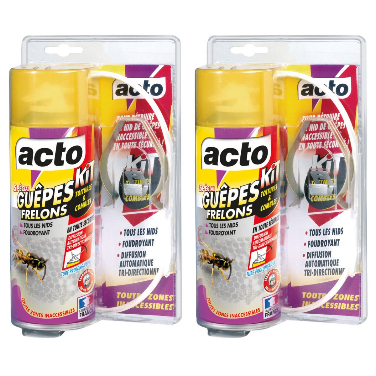 Aerosol ACTO Avispas y Avispones - Lote de 2 | Multitanks