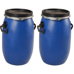 Lote de 2 bidones PEAD apertura total 30 L - Normas UN | Multitanks