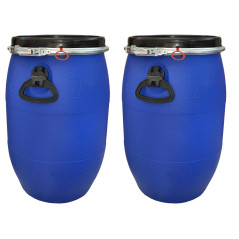 60 L Open-Top Drum HDPE - Pack of 2, UN Certified | Multitanks
