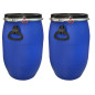 60 Litre Full Opening Keg - Set of 2 Pieces for Secure Storage 60 Litre Full Opening Keg - Set of 2 Pieces for Secure Storage