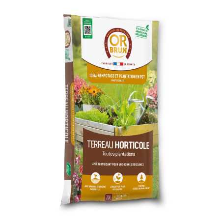 Terriccio Orticolo Or Brun 20 L - NF U 44-551 | Multitanks