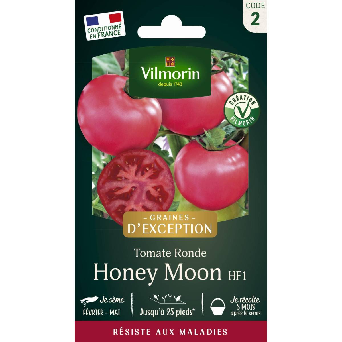 Sachet graines Tomate ronde Honey Moon SDJ