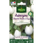 Sacchetto di semi di melanzane all'uovo bianco rotondo Sacchetto di semi di melanzane all'uovo bianco rotondo