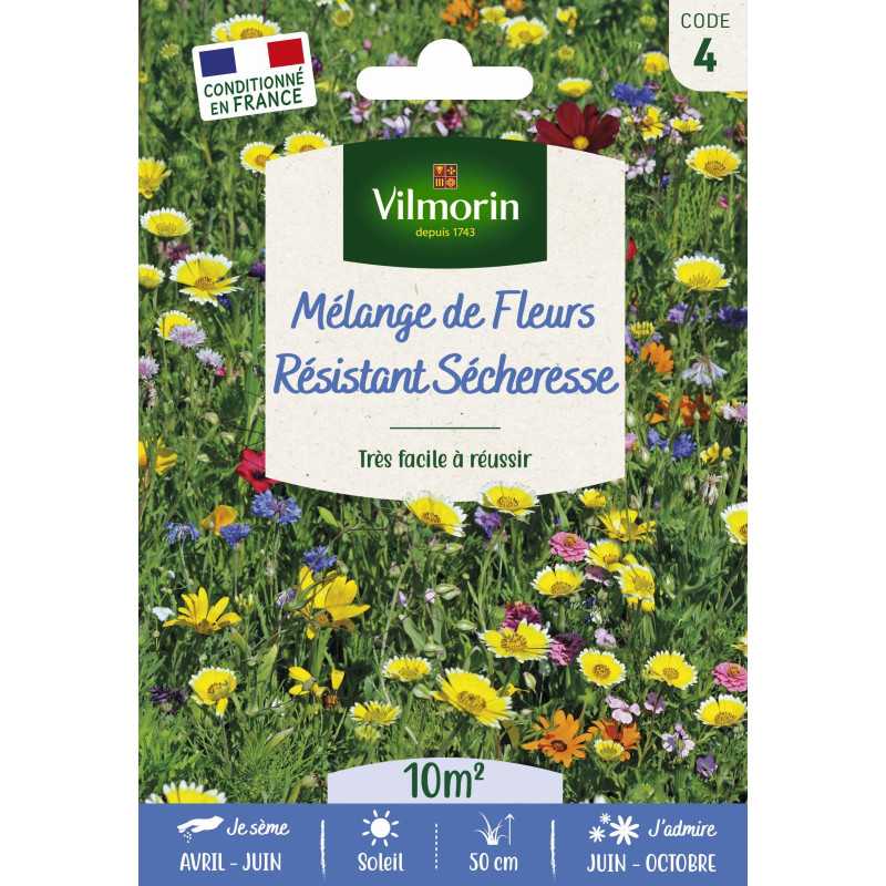 Semillas Mezcla resistente a la sequía Vilmorin - 9 variedades rústicas Semillas Mezcla resistente a la sequía Vilmorin - 9 variedades rústicas