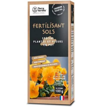 Stick fertilisant biochar pour plantes en pot